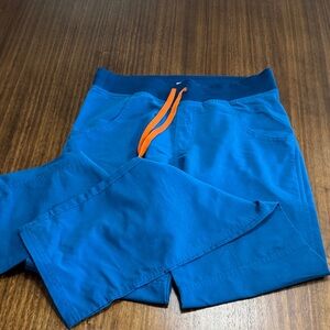 Figs Blue Technical Collection Scrub Top